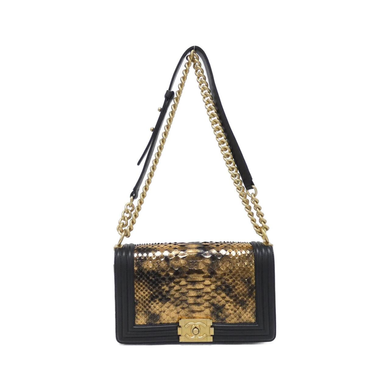 CHANEL Boy Chanel 67086 Shoulder Python