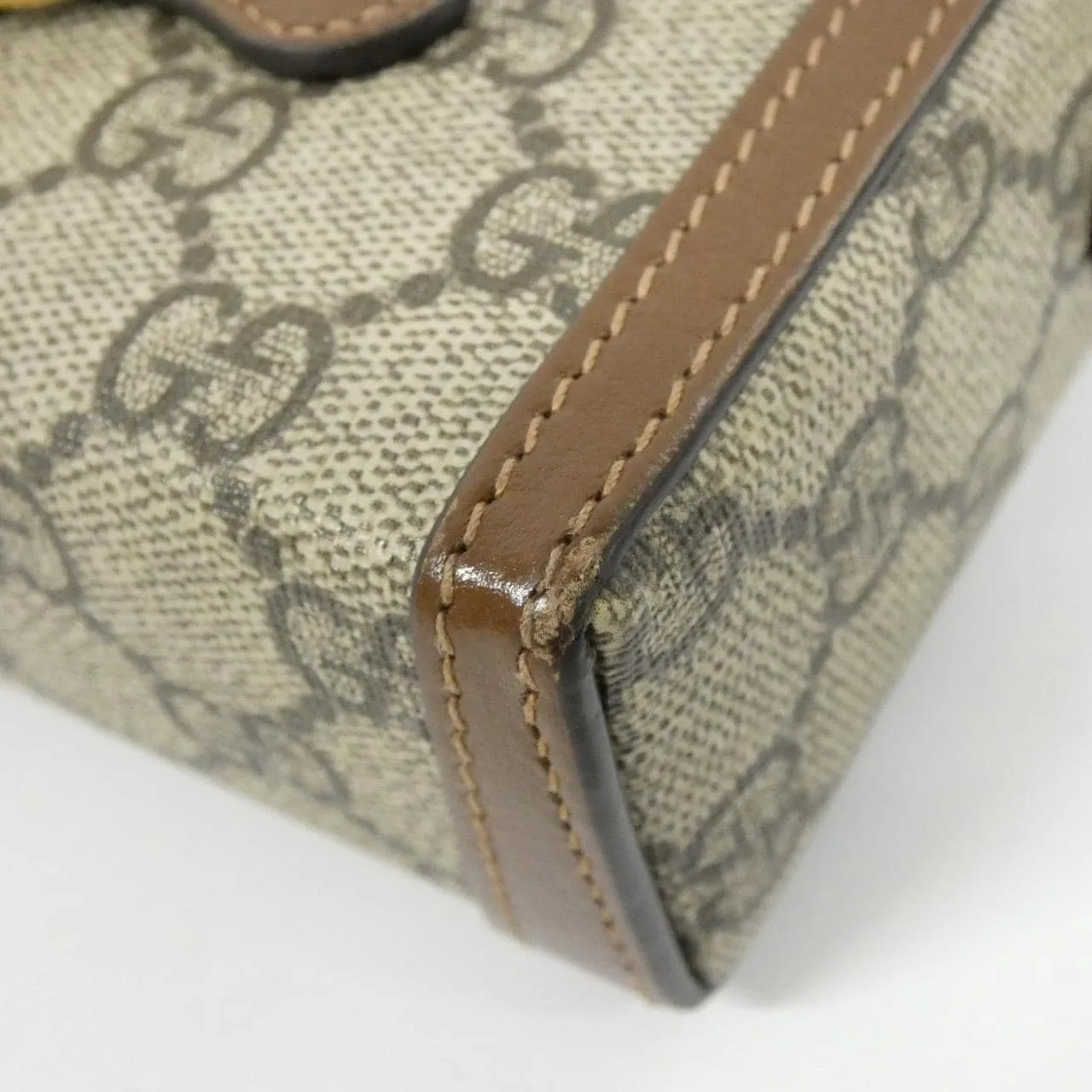 GUCCI Horsebit 1955 699296 92TCG Shoulder Canvas 黑色 帆布 中古品A - 縮圖 3