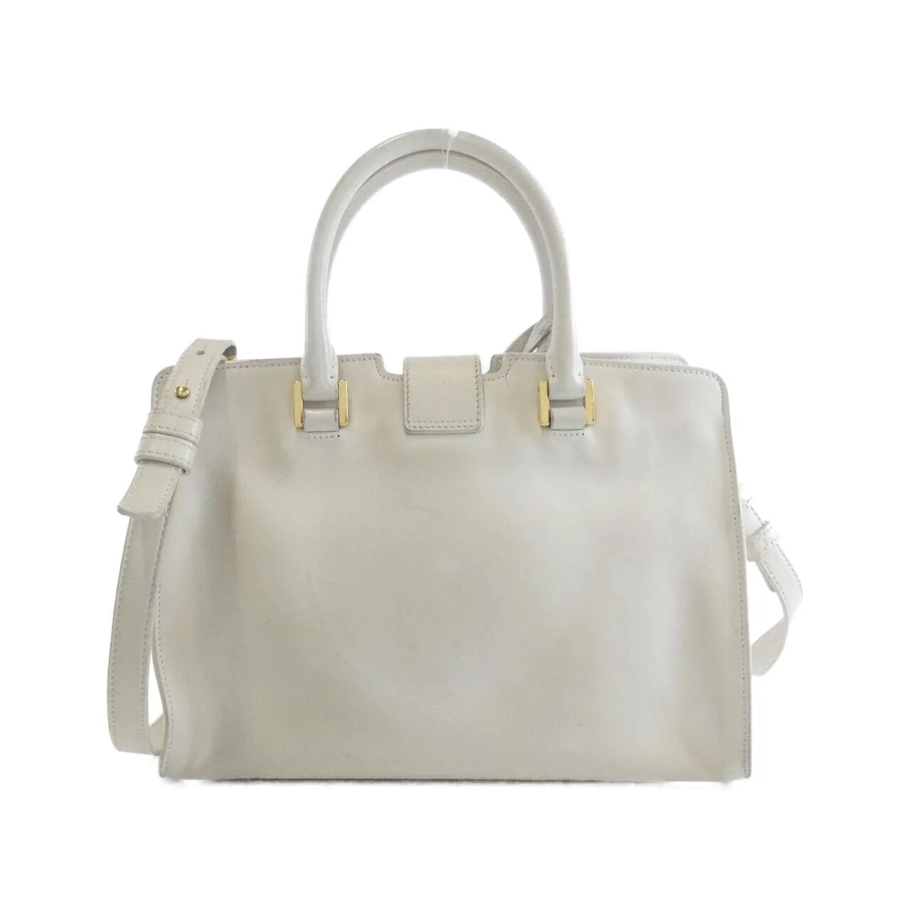 SAINT LAURENT Cabas 400914 BJ50J Handbag Monogram 黑色 Monogram 中古品B - 縮圖 2