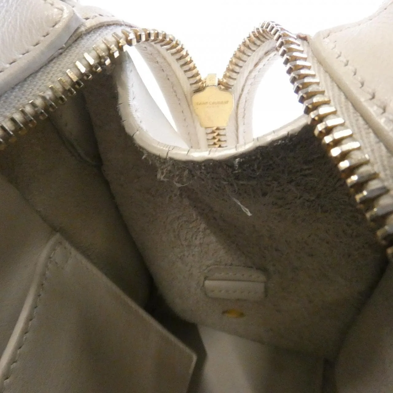 SAINT LAURENT Cabas 400914 BJ50J Handbag Monogram 黑色 Monogram 中古品B - 縮圖 9