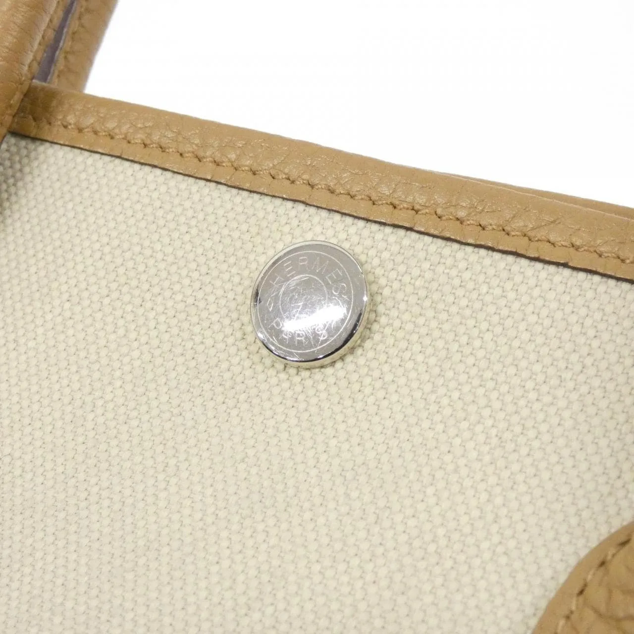 HERMES Garden Party 069573CK Tote 黑色 中古品B - 縮圖 5