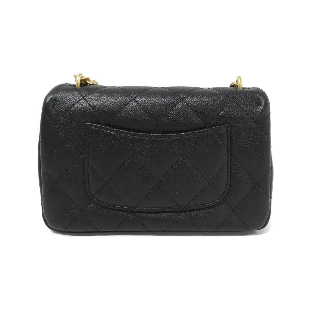 CHANEL Chanel 22 AS3828 Shoulder Grained Calfskin Black Grained Calfskin - Thumbnail 2