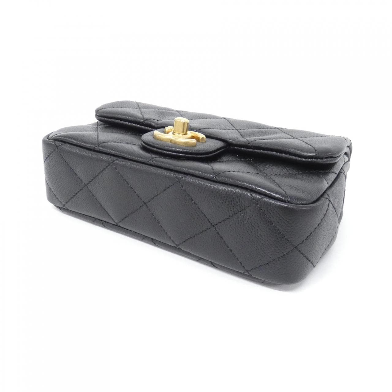 CHANEL Chanel 22 AS3828 Shoulder Grained Calfskin Black Grained Calfskin - Thumbnail 3