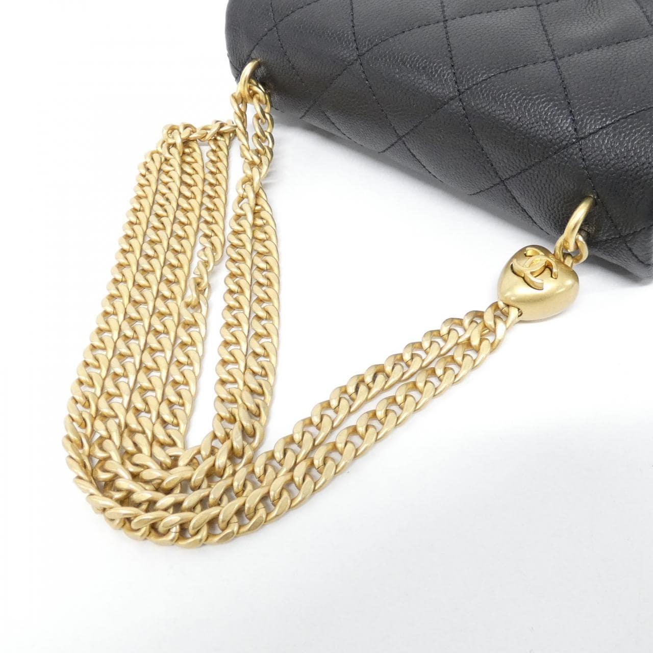 CHANEL Chanel 22 AS3828 Shoulder Grained Calfskin Black Grained Calfskin - Thumbnail 5