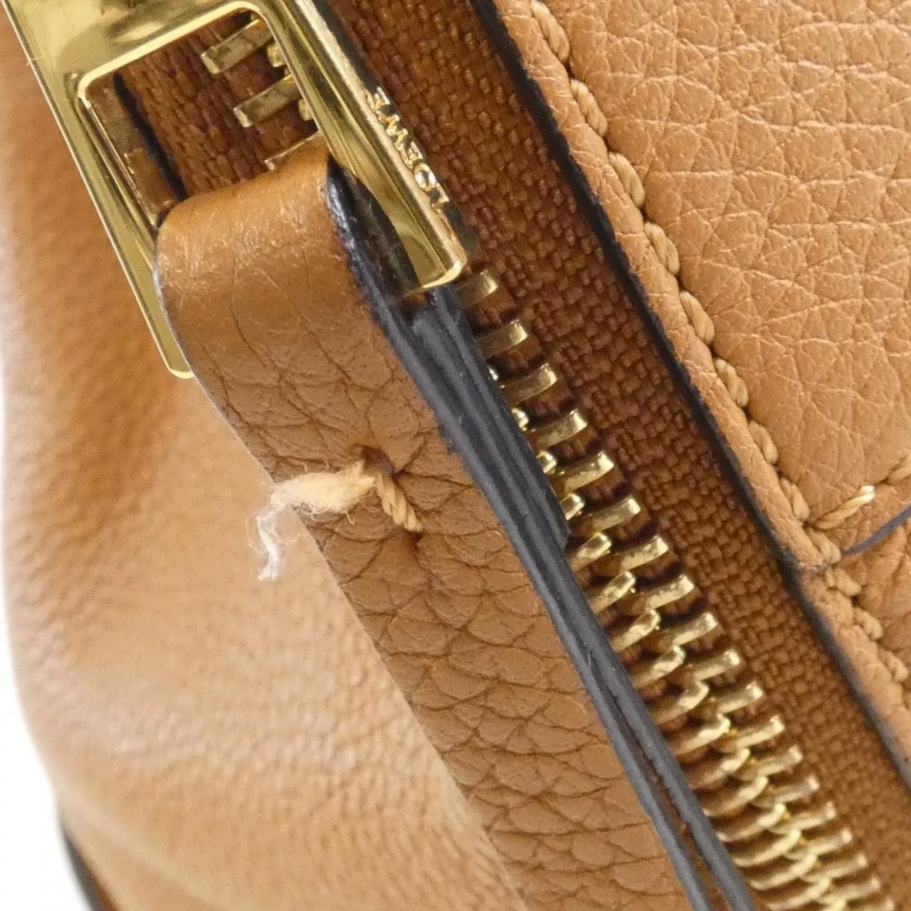 LOEWE Hammock 387 12KN60 Shoulder 黑色 中古品A - 縮圖 5