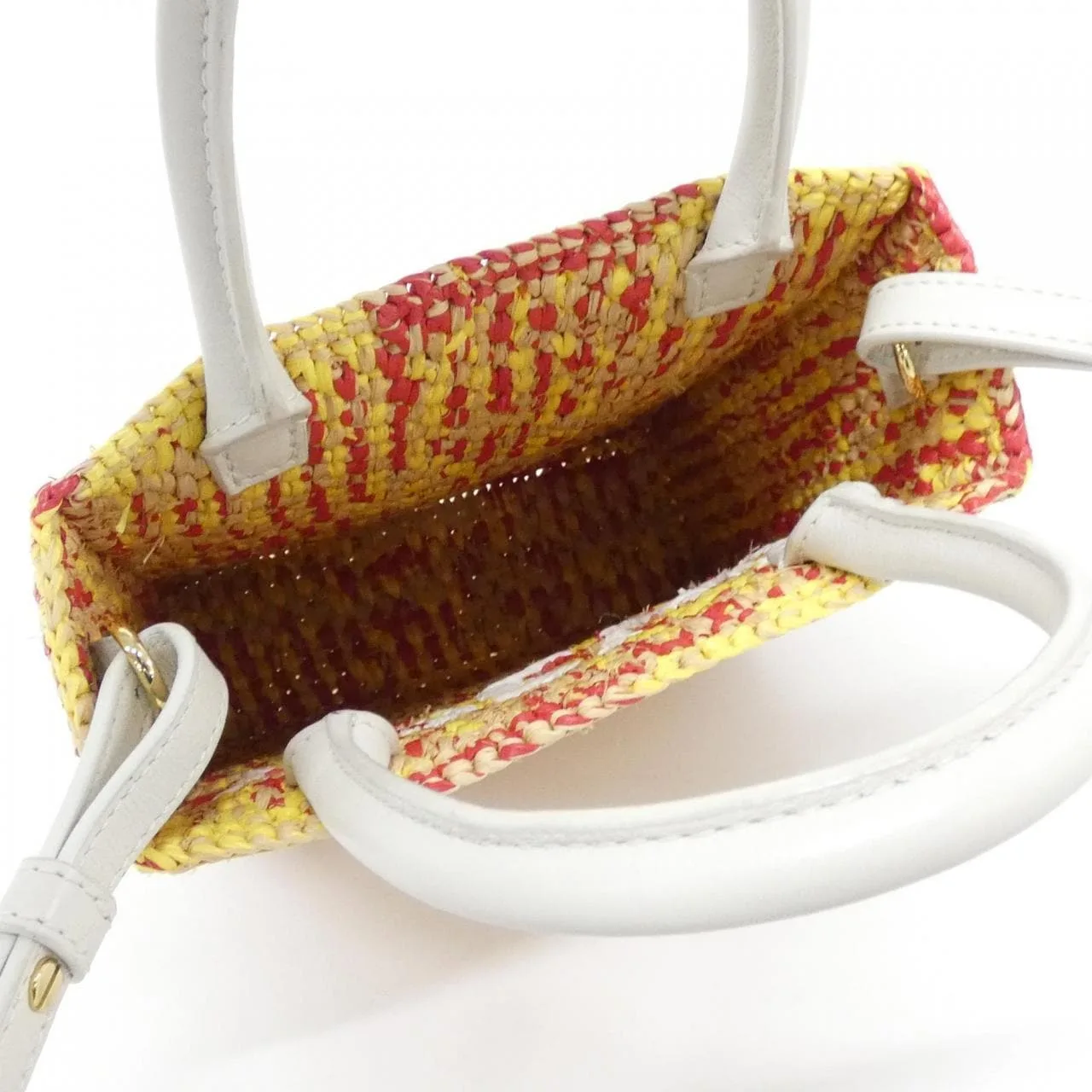 LOEWE A563S30X10 Handbag Leather White Leather - Thumbnail 6