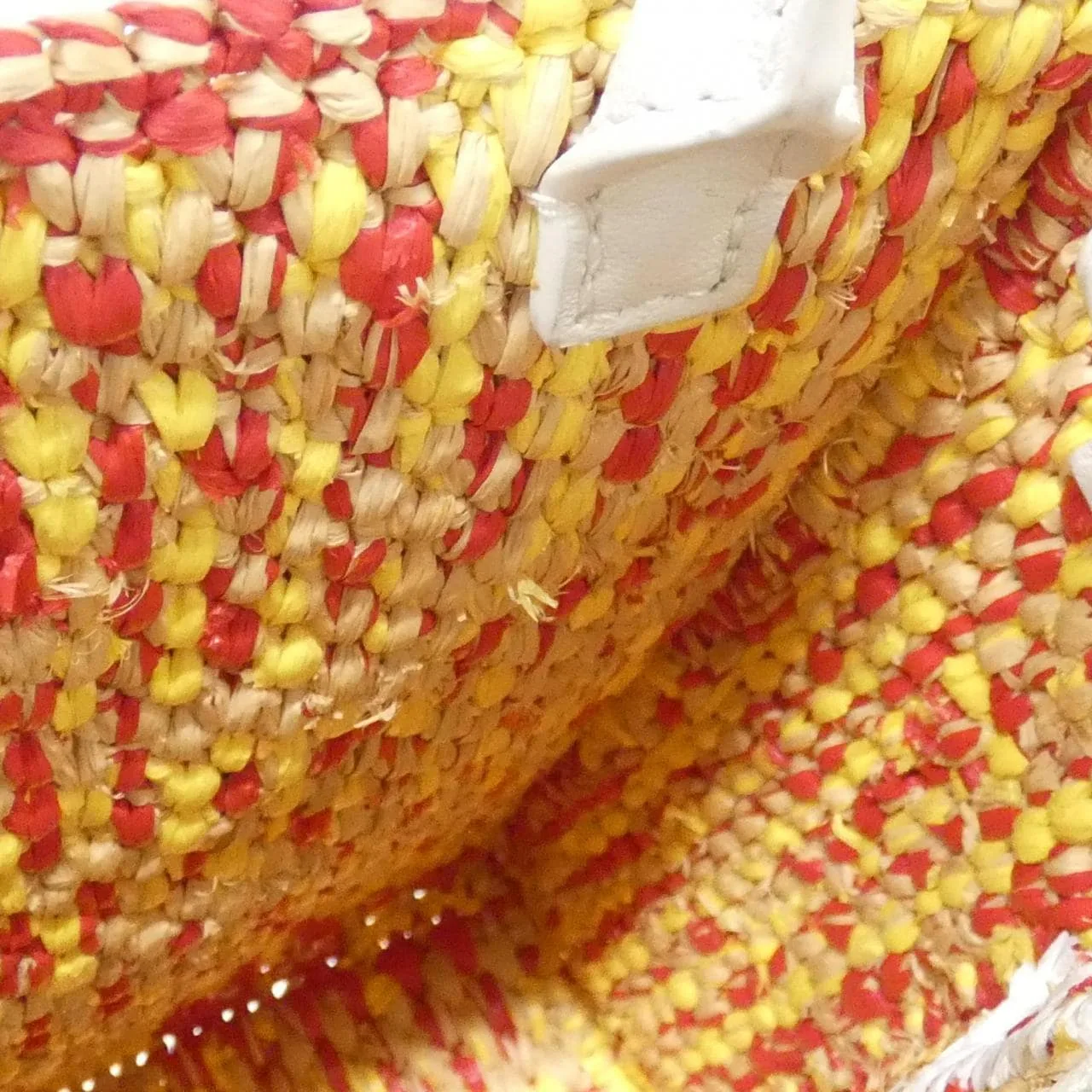 LOEWE A563S30X10 Handbag Leather White Leather - Thumbnail 7