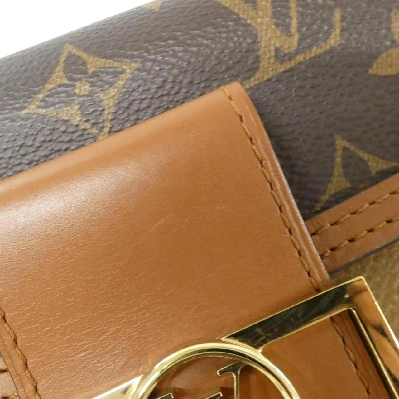 LOUIS VUITTON Dauphine M68746 Wallet Monogram Black Monogram Rank A - Thumbnail 4