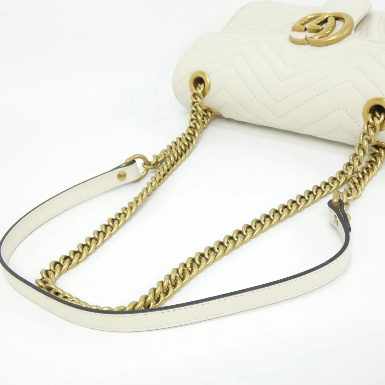 GUCCI Marmont 443497 DTDID Shoulder Leather Black Leather Rank A - Thumbnail 6