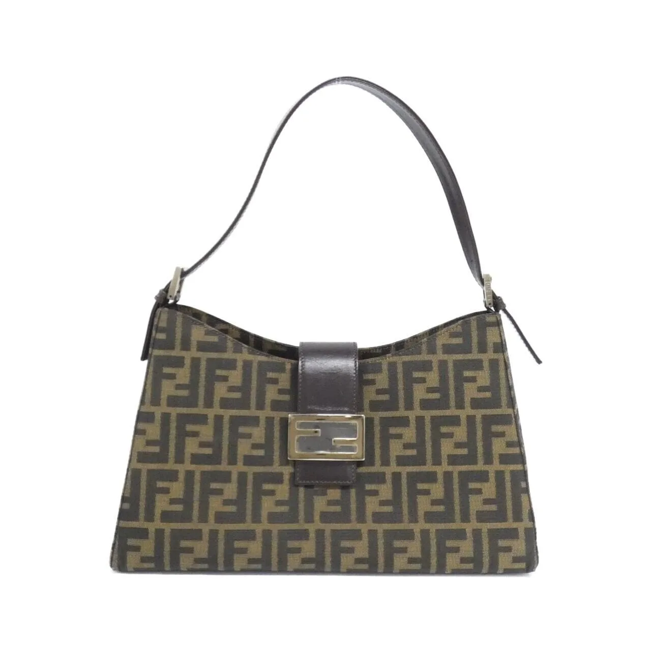 FENDI 16115 Shoulder Canvas Black