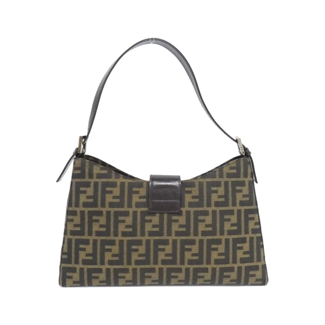 FENDI 16115 Shoulder Canvas 黑色 帆布 中古品A - 縮圖 2