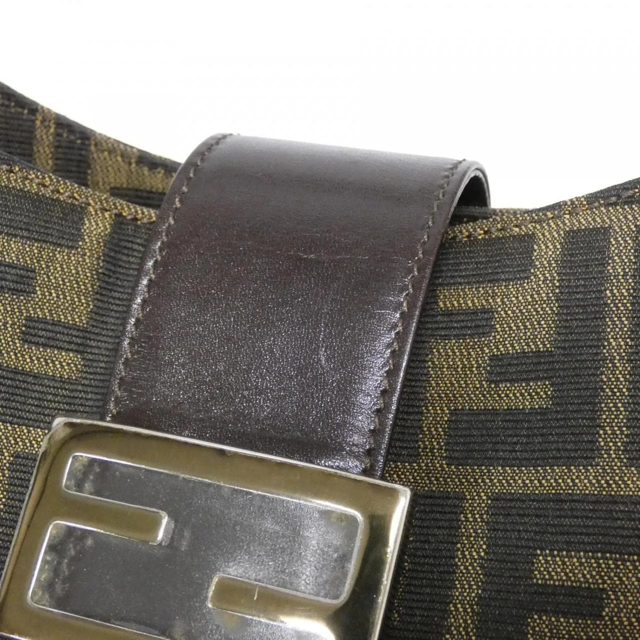FENDI 16115 Shoulder Canvas 黑色 帆布 中古品A - 縮圖 4