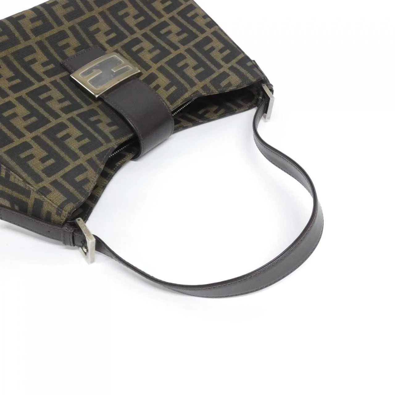 FENDI 16115 Shoulder Canvas 黑色 帆布 中古品A - 縮圖 5