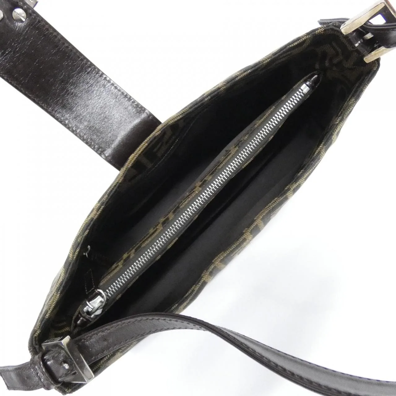 FENDI 16115 Shoulder Canvas 黑色 帆布 中古品A - 縮圖 6