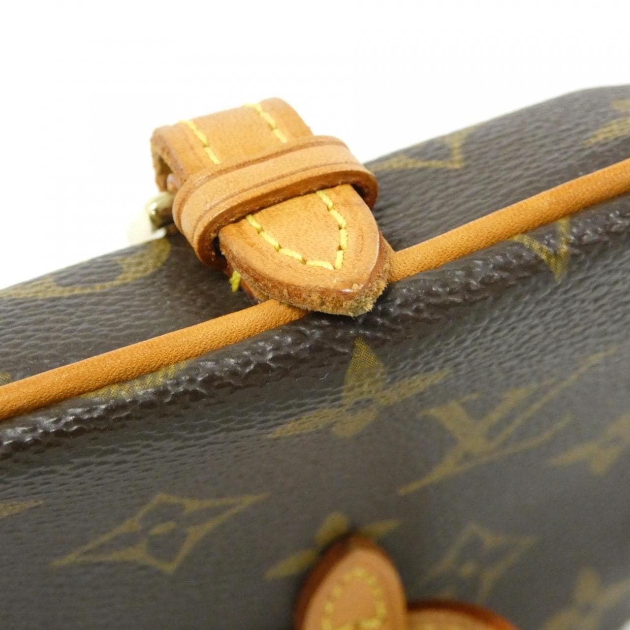LOUIS VUITTON Pochette M51159 Belt Monogram 黑色 Monogram 中古品A - 縮圖 4