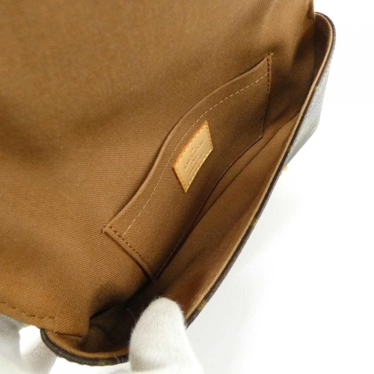 LOUIS VUITTON Pochette M51159 Belt Monogram 黑色 Monogram 中古品A - 縮圖 10