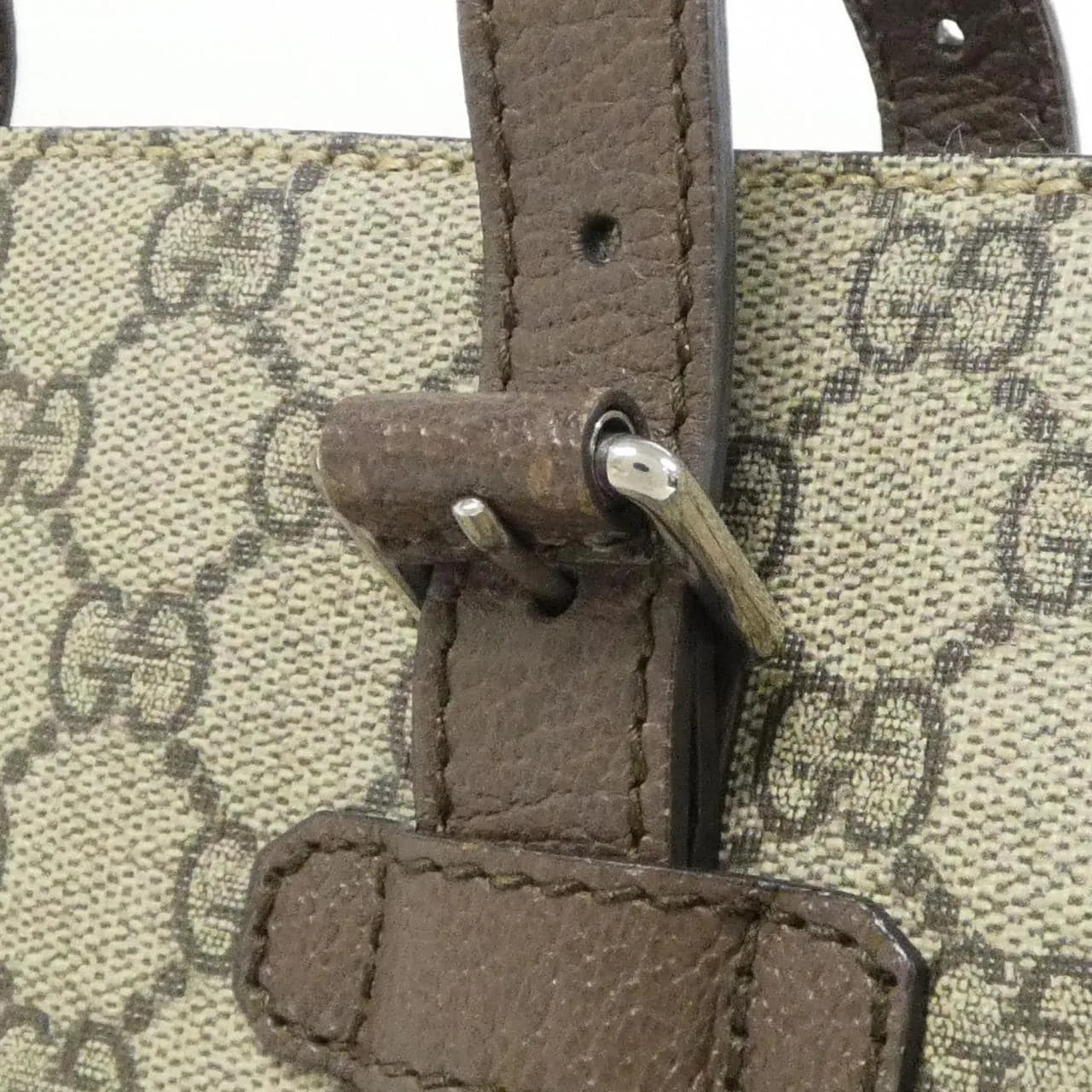 GUCCI 643814 92TDN Handbag Canvas 黑色 帆布 中古品A - 縮圖 4