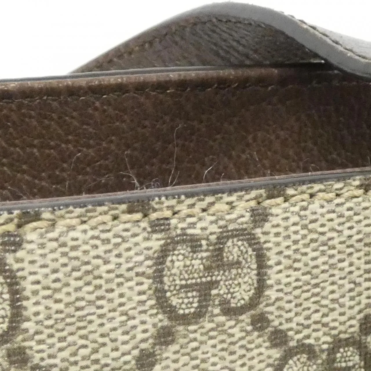 GUCCI 643814 92TDN Handbag Canvas 黑色 帆布 中古品A - 縮圖 7