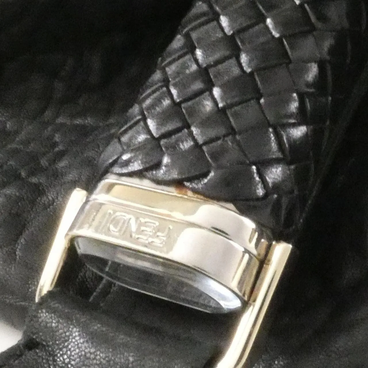 FENDI Baguette 8BR511 RQ1 Shoulder Leather Black Leather Rank A - Thumbnail 4