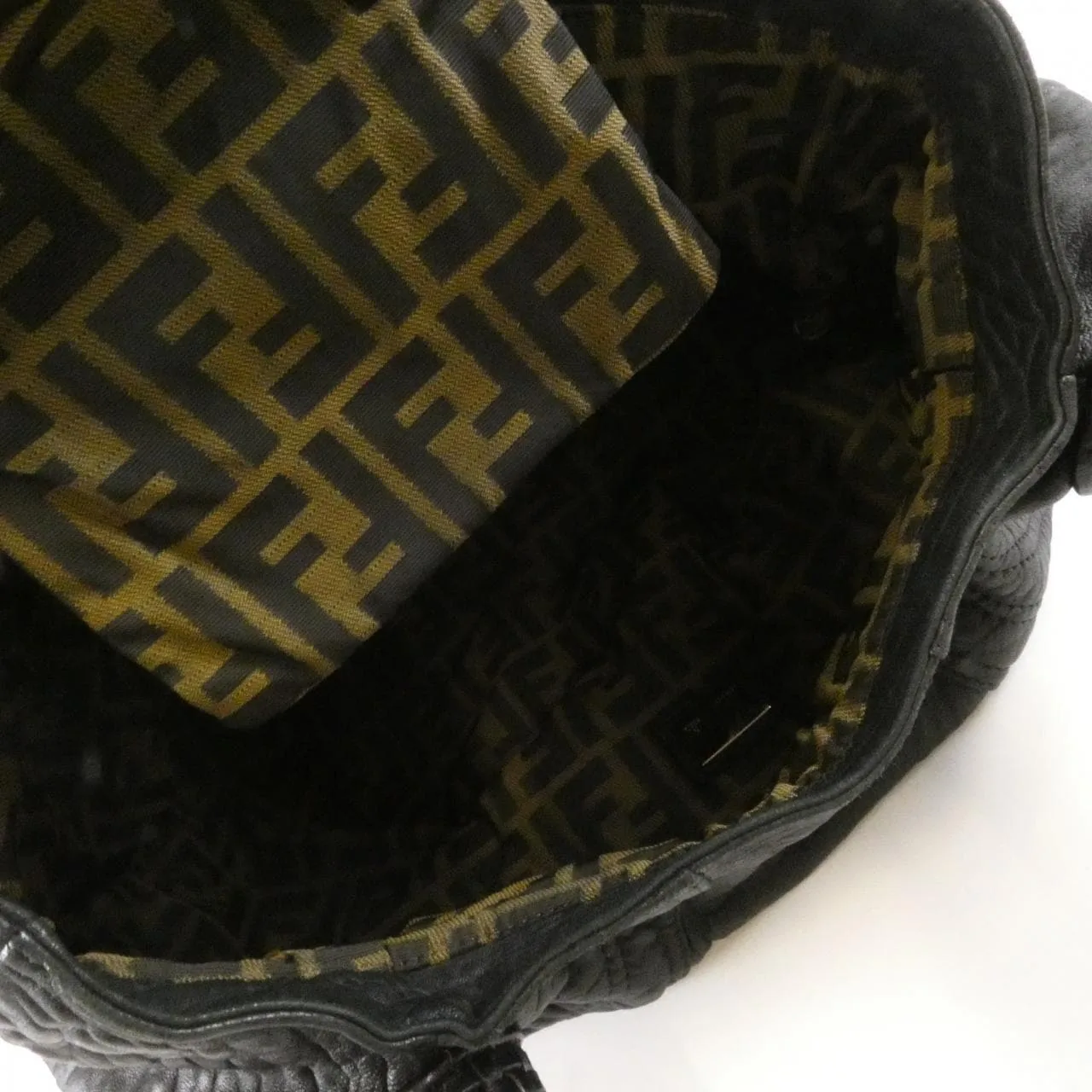 FENDI Baguette 8BR511 RQ1 Shoulder Leather Black Leather Rank A - Thumbnail 7