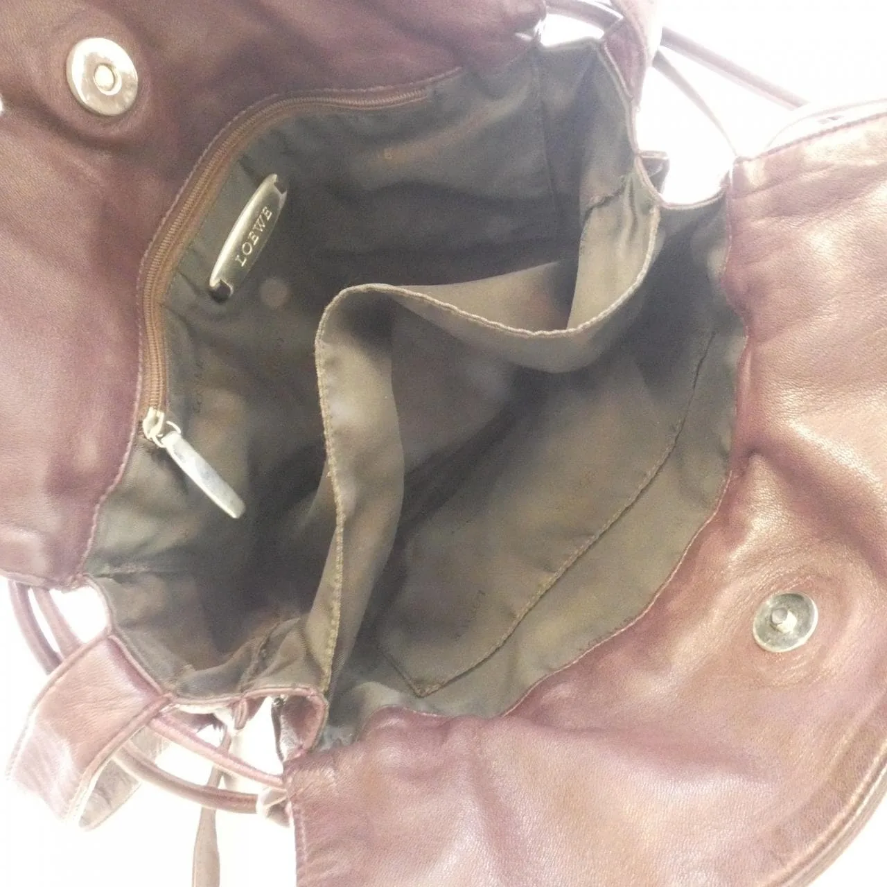 LOEWE Flamenco 390 82 008 Handbag 紫色 中古品B - 縮圖 6