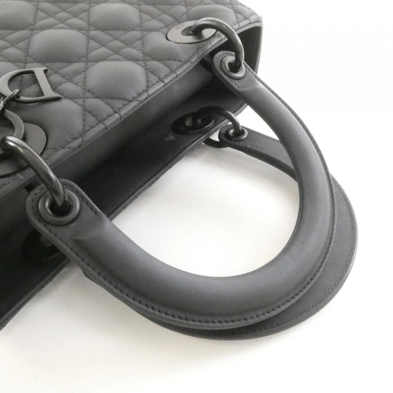 DIOR Lady Dior M0565SLOI Handbag 黑色 中古品B - 縮圖 6