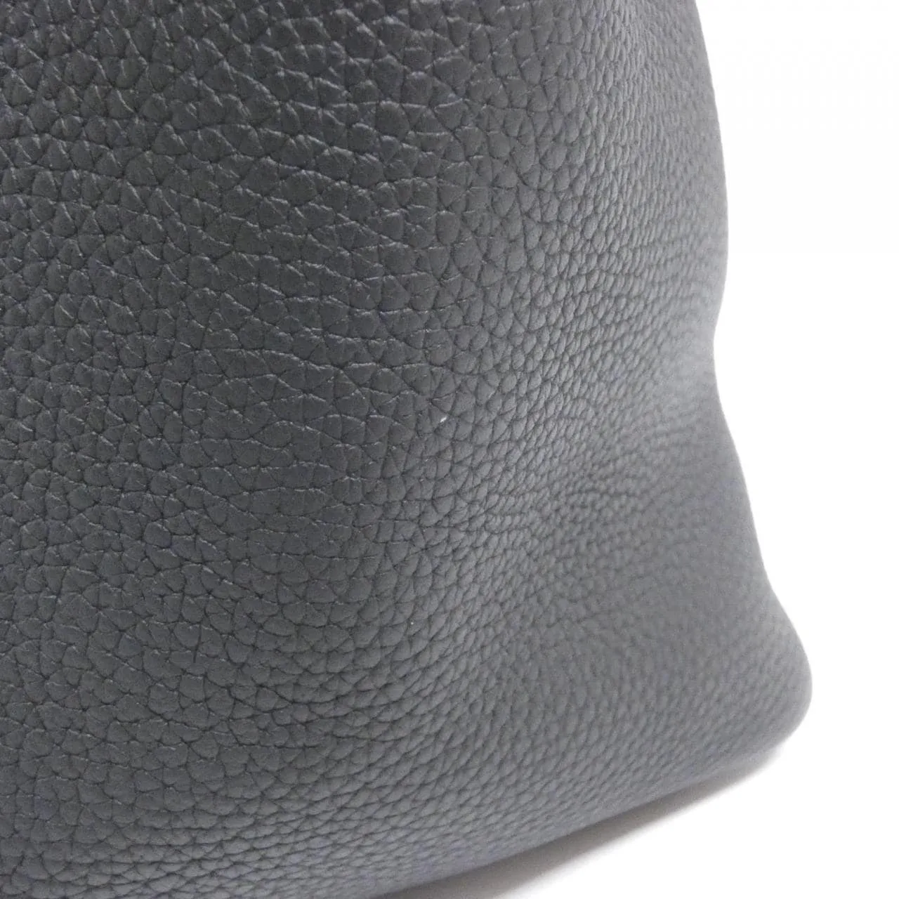 HERMES Picotin 056289CK Handbag Clemence Black Clemence Leather Rank A - Thumbnail 4