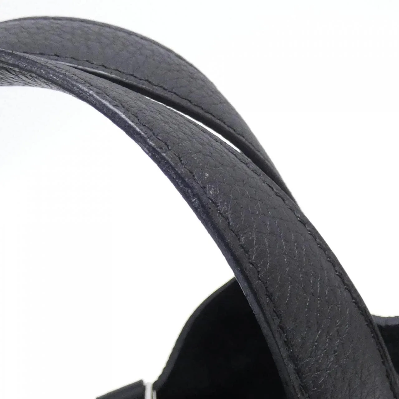 HERMES Picotin 056289CK Handbag Clemence Black Clemence Leather Rank A - Thumbnail 5