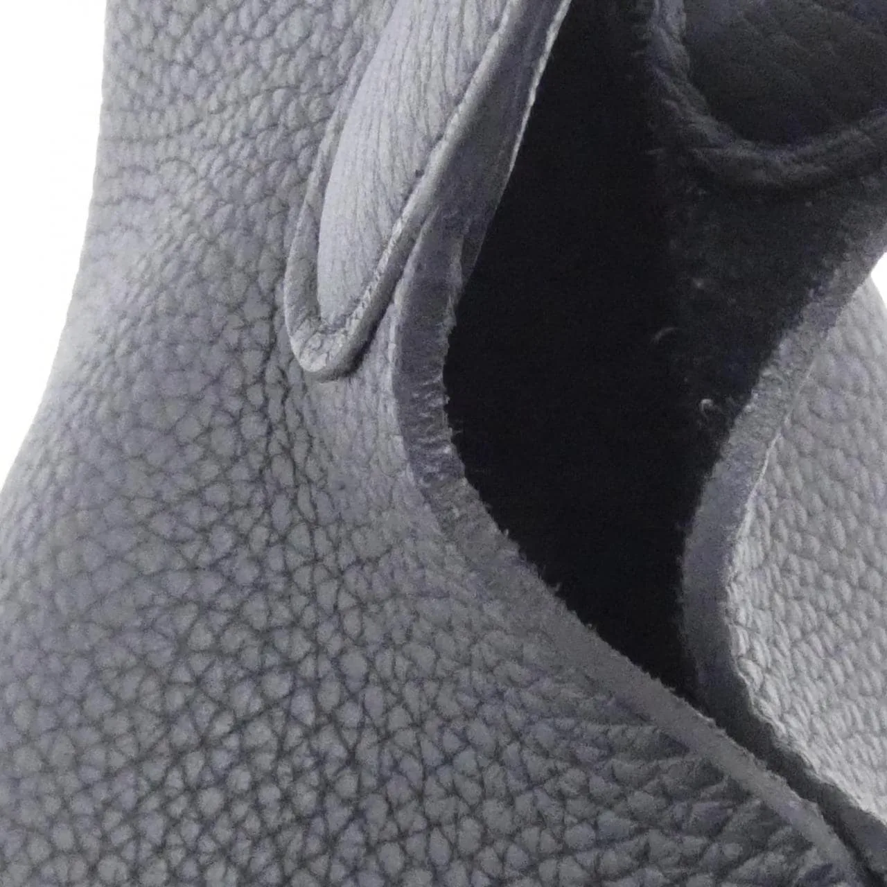 HERMES Picotin 056289CK Handbag Clemence Black Clemence Leather Rank A - Thumbnail 6