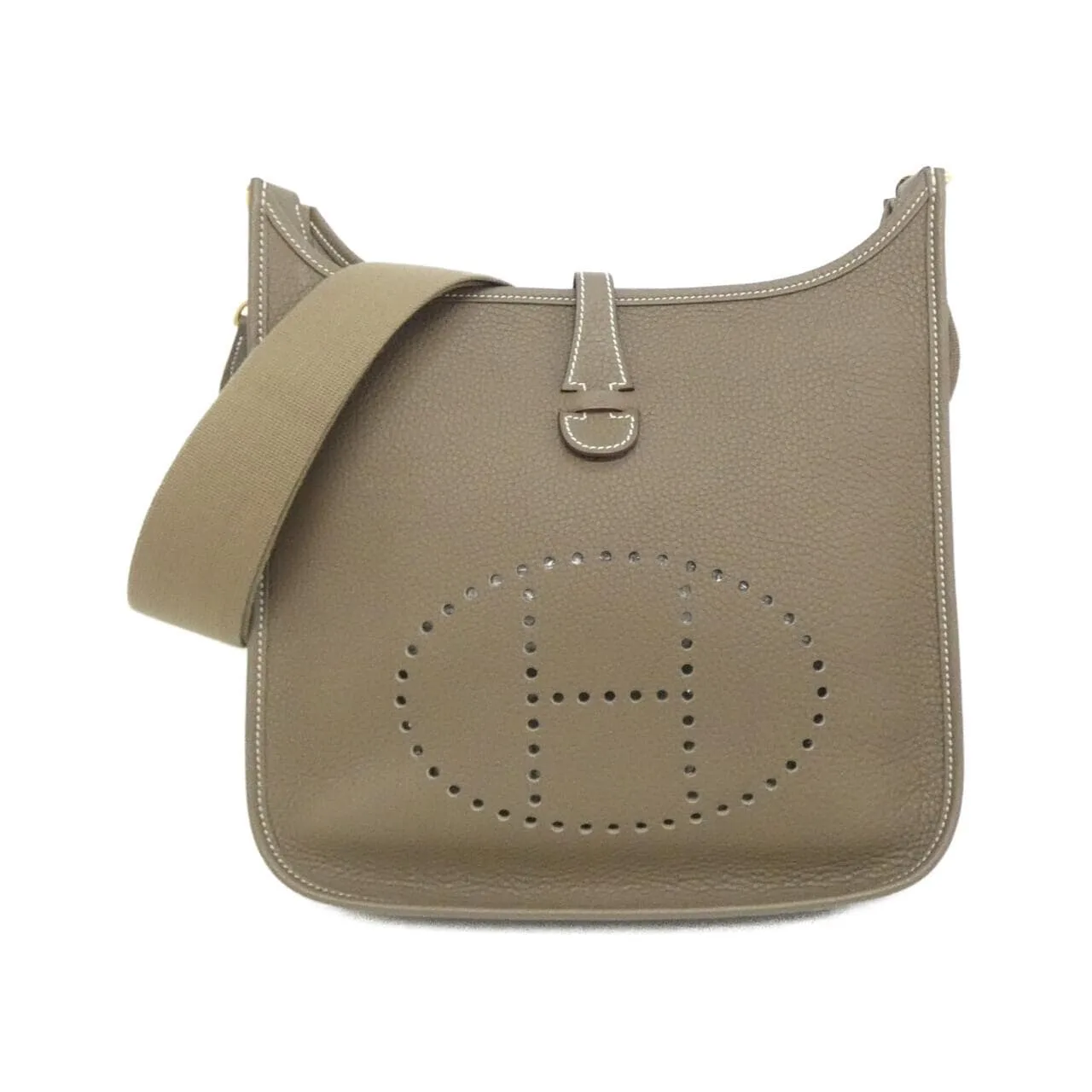 HERMES Evelyne 056277CC Shoulder Clemence Etoupe