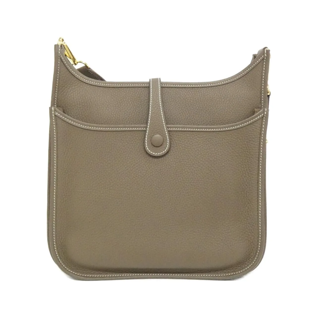 HERMES Evelyne 056277CC Shoulder Clemence Etoupe Clemence Leather Rank A - Thumbnail 2