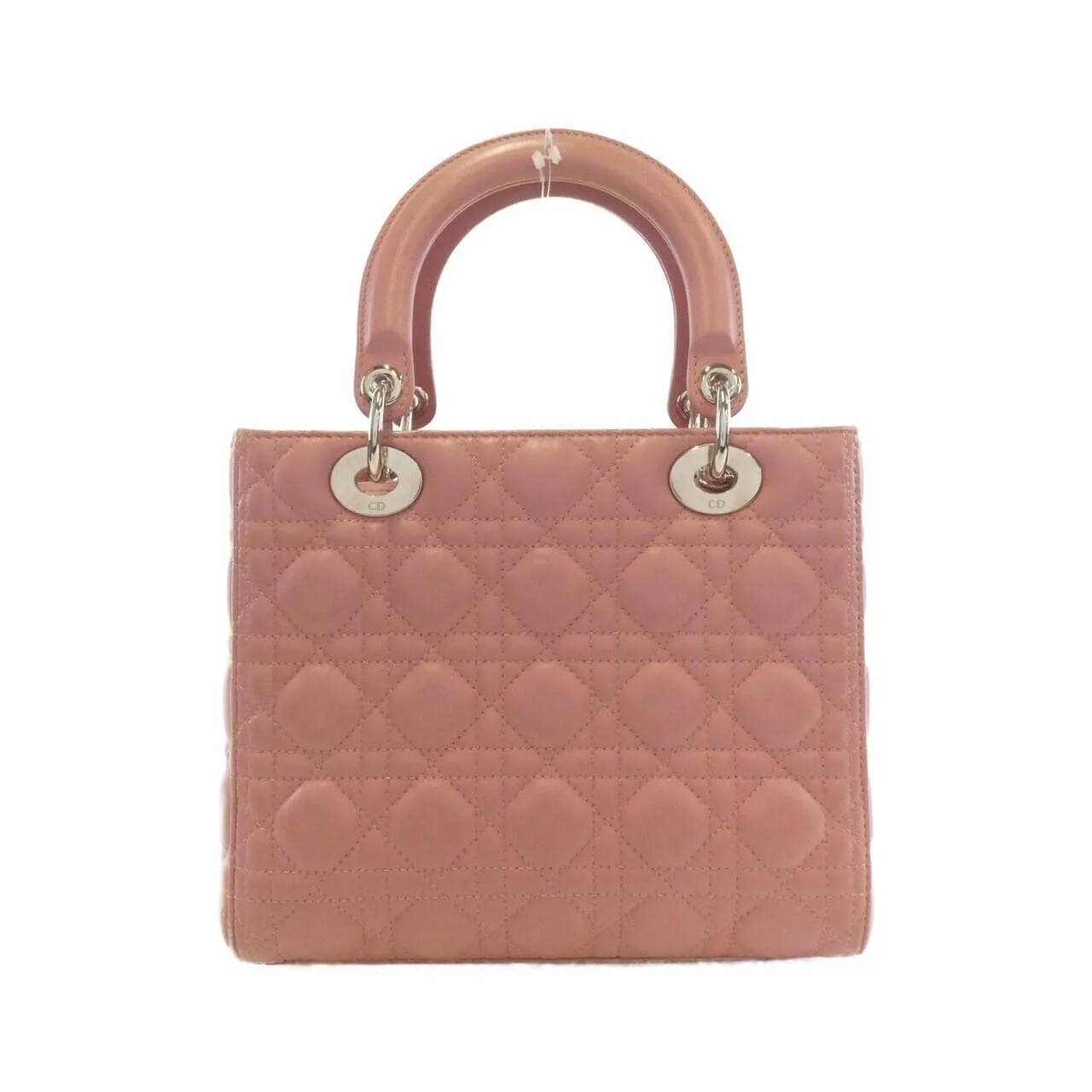 DIOR Lady Dior CAL44551 Handbag Lambskin 米色 羊皮 中古品A - 縮圖 2