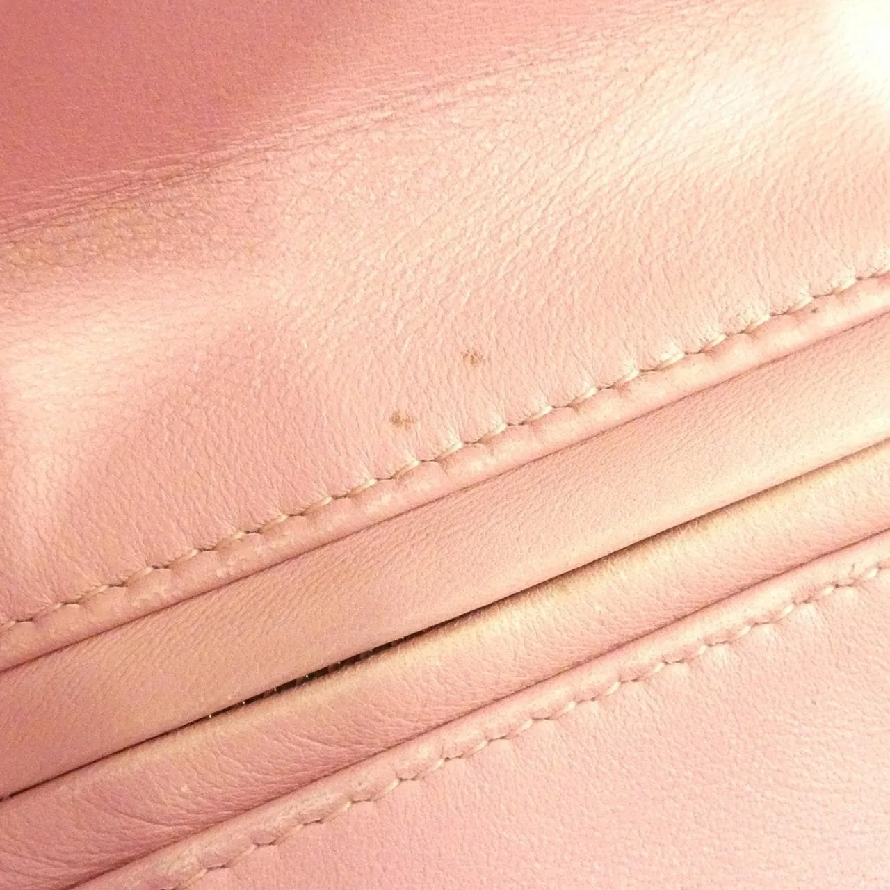 DIOR Lady Dior CAL44551 Handbag Lambskin 米色 羊皮 中古品A - 縮圖 6