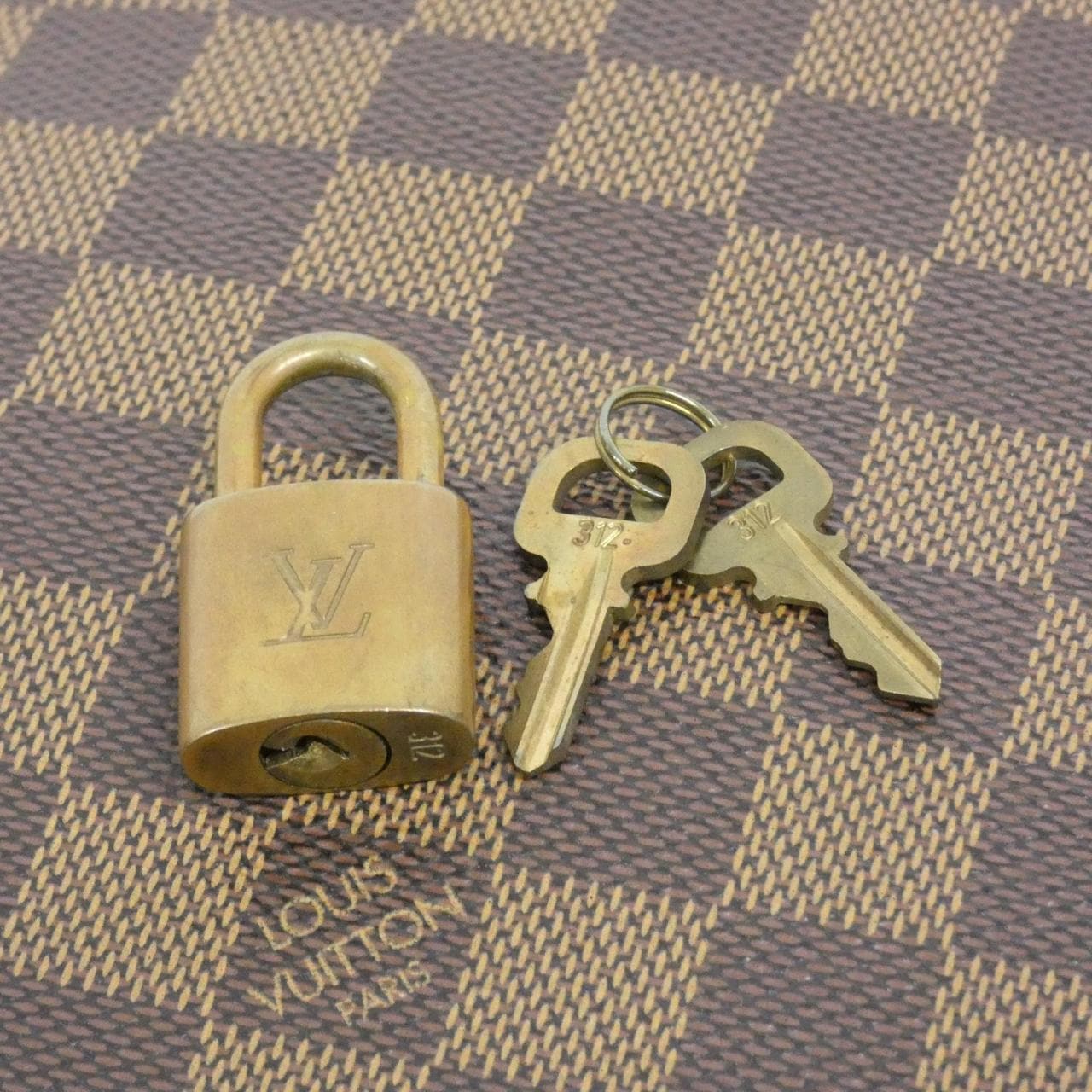 LOUIS VUITTON Alma N51131 Handbag Damier 黑色 Damier 中古品A - 縮圖 5