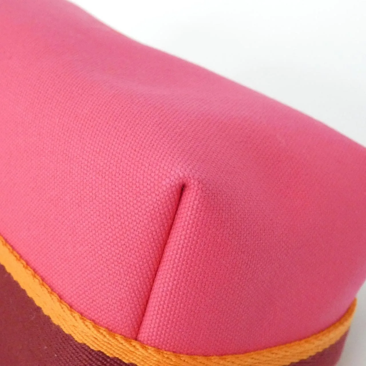 HERMES 103222M Pouch Canvas 黑色 帆布 中古品A - 縮圖 3