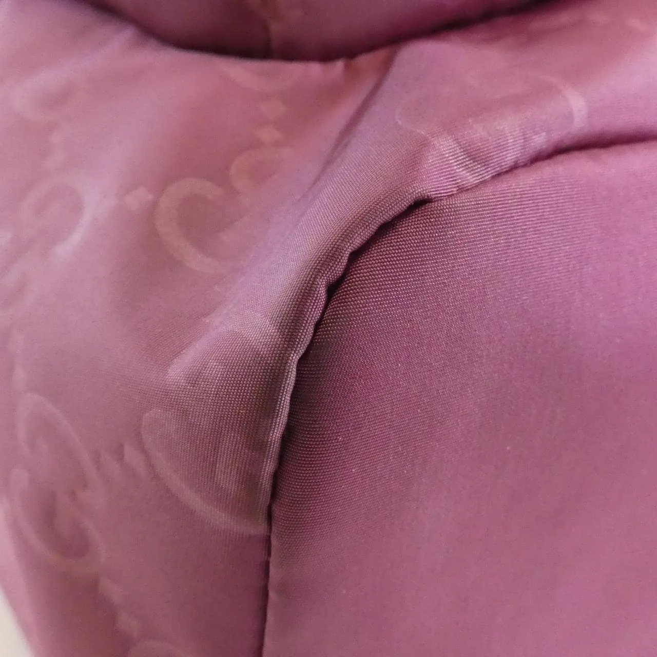 GUCCI 406361 Backpack Nylon 粉色 尼龍 中古品A - 縮圖 3