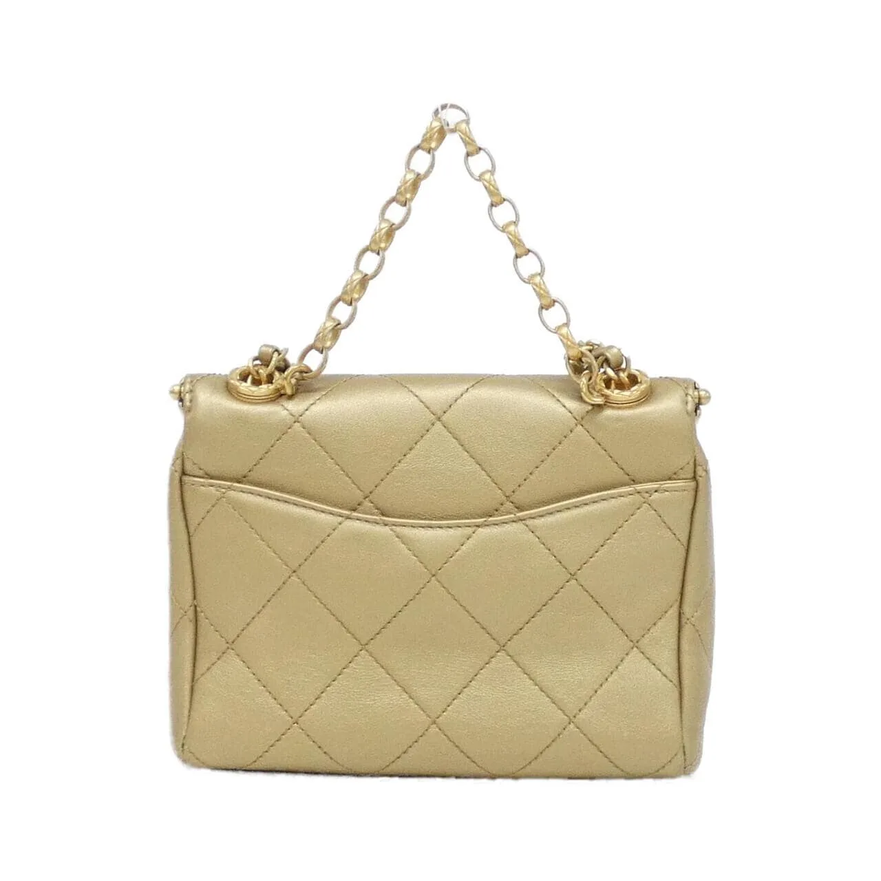 CHANEL Chanel 19 AS1886 Handbag Lambskin Gold Lambskin - Thumbnail 2