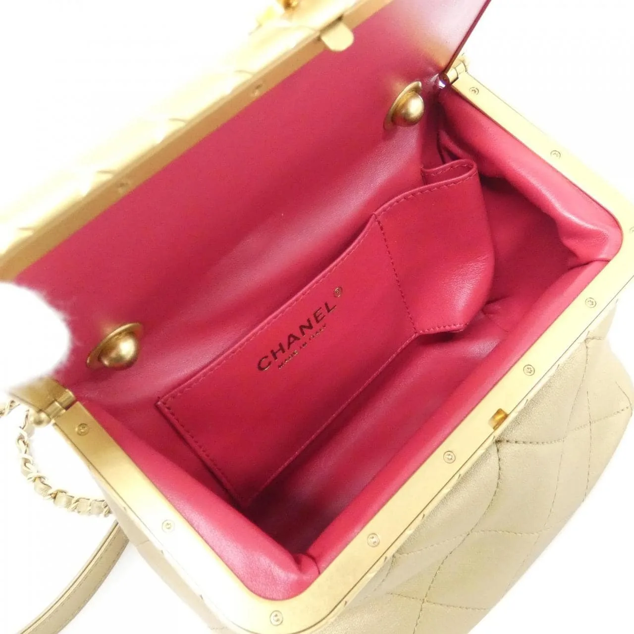 CHANEL Chanel 19 AS1886 Handbag Lambskin Gold Lambskin - Thumbnail 9