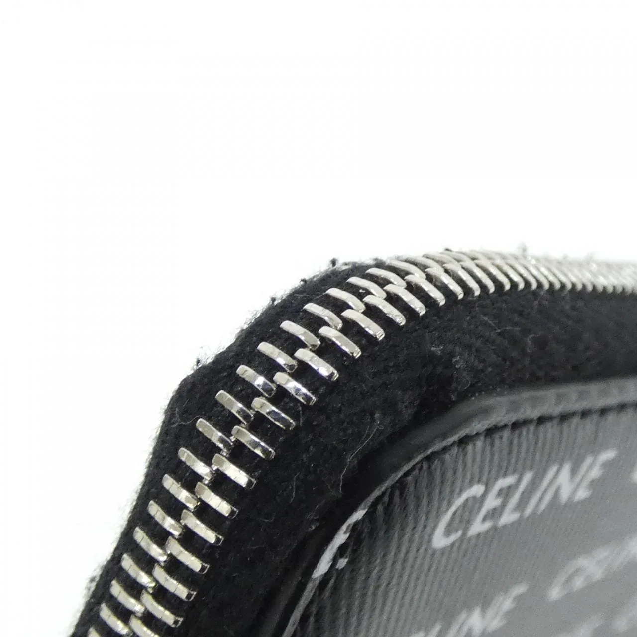 CELINE 10B772DTN Coin Case Canvas Black Canvas Rank A - Thumbnail 4