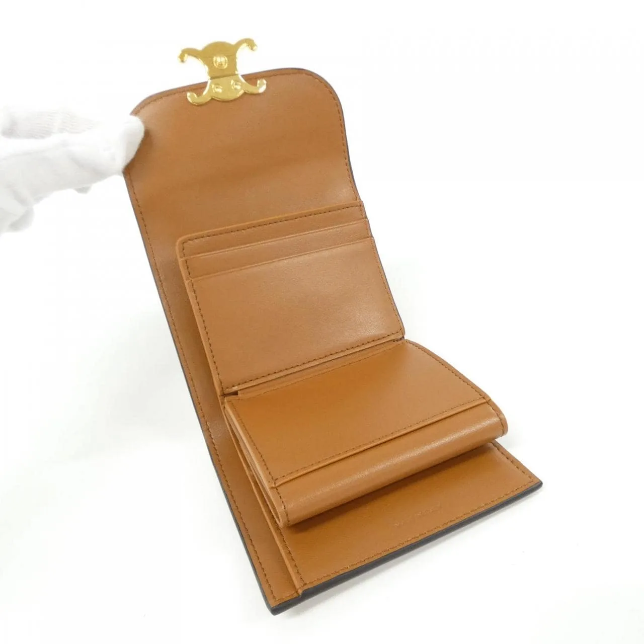 CELINE 10D783BZG Wallet Lambskin Black Lambskin Rank A - Thumbnail 5