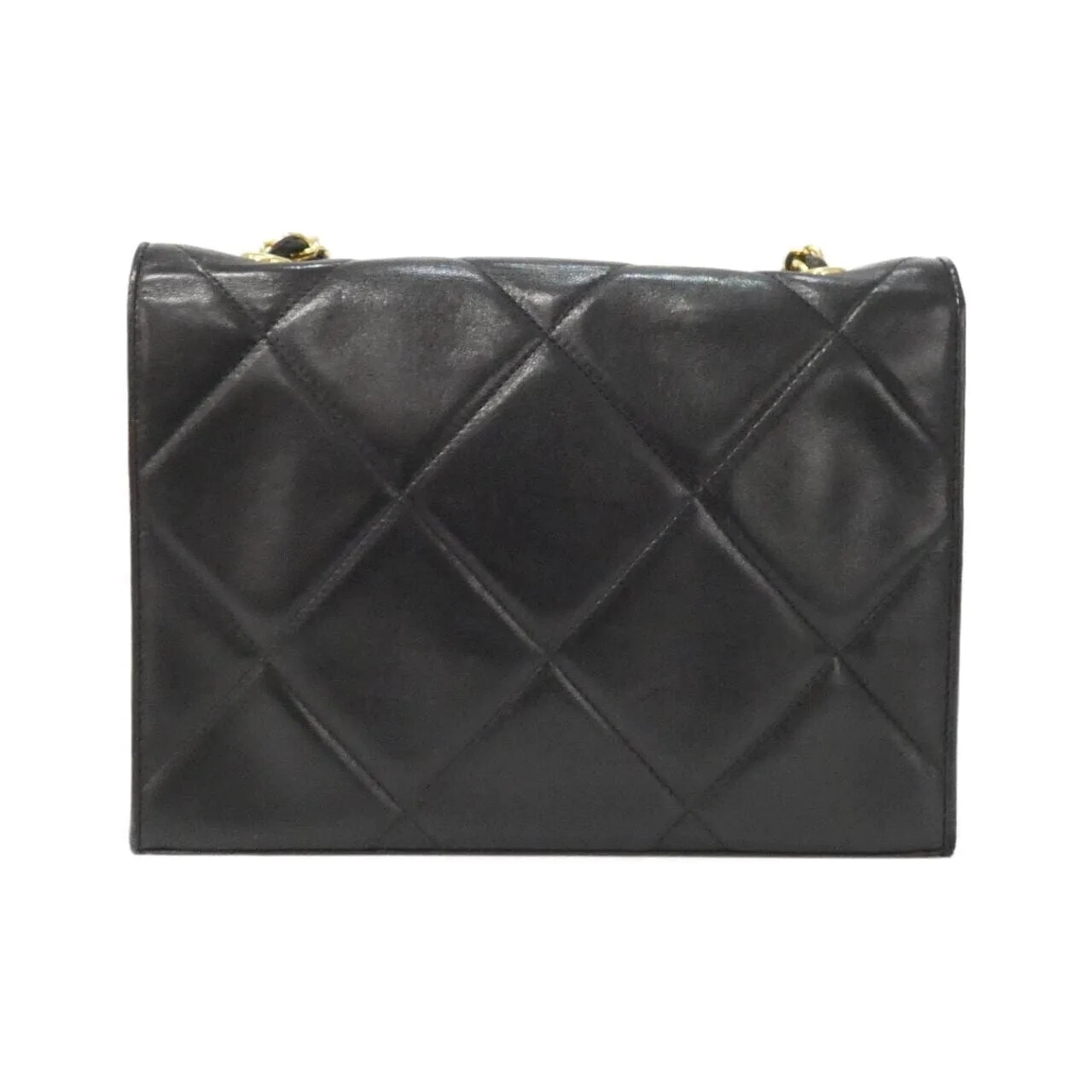CHANEL Shoulder Lambskin Black Lambskin Rank A - Thumbnail 2