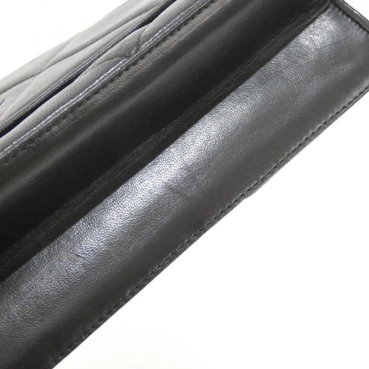 CHANEL Shoulder Lambskin Black Lambskin Rank A - Thumbnail 3