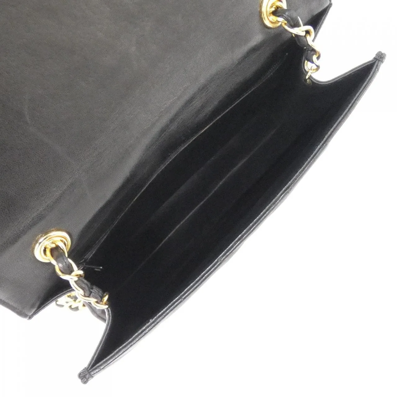 CHANEL Shoulder Lambskin Black Lambskin Rank A - Thumbnail 8