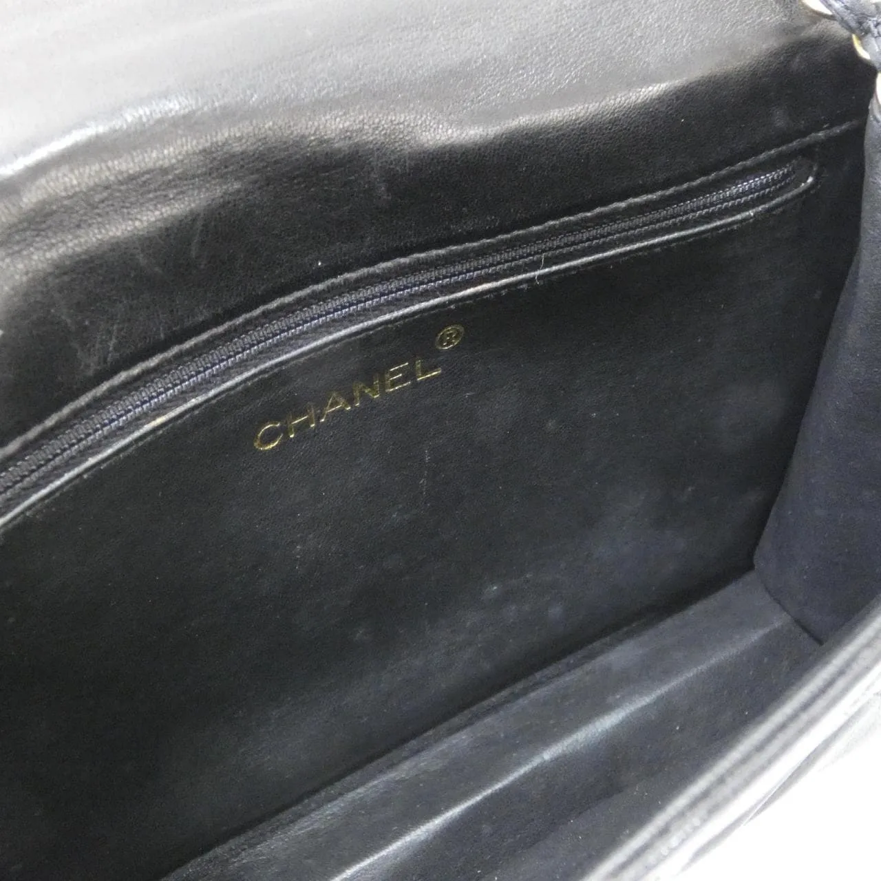 CHANEL Shoulder Lambskin Black Lambskin Rank A - Thumbnail 9