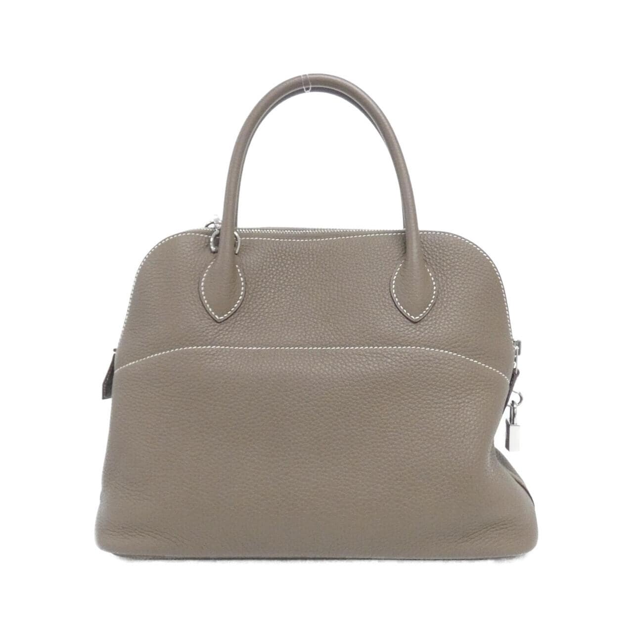 HERMES Bolide 073419CK Handbag Clemence Etoupe Clemence 皮 中古品A - 縮圖 2