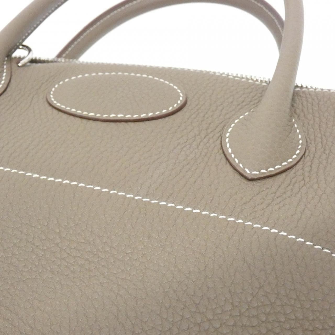 HERMES Bolide 073419CK Handbag Clemence Etoupe Clemence 皮 中古品A - 縮圖 5