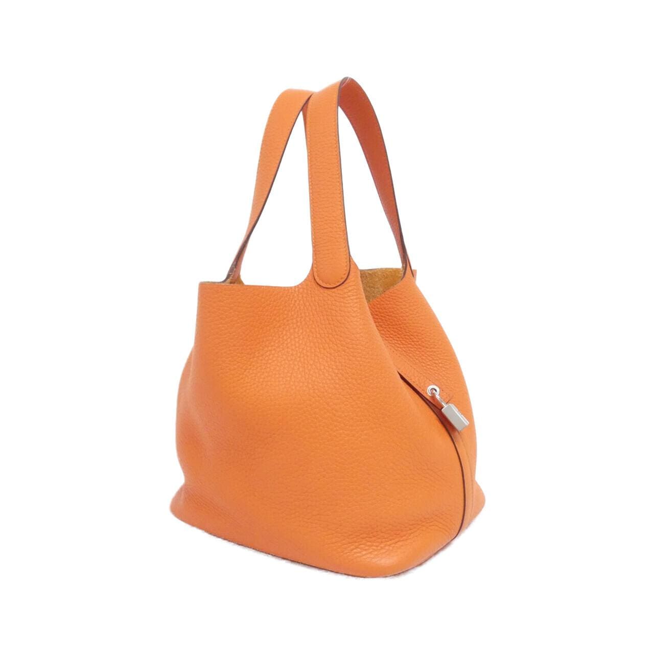 HERMES HERMÈS Picotin 060991CK Bag Clemence Black