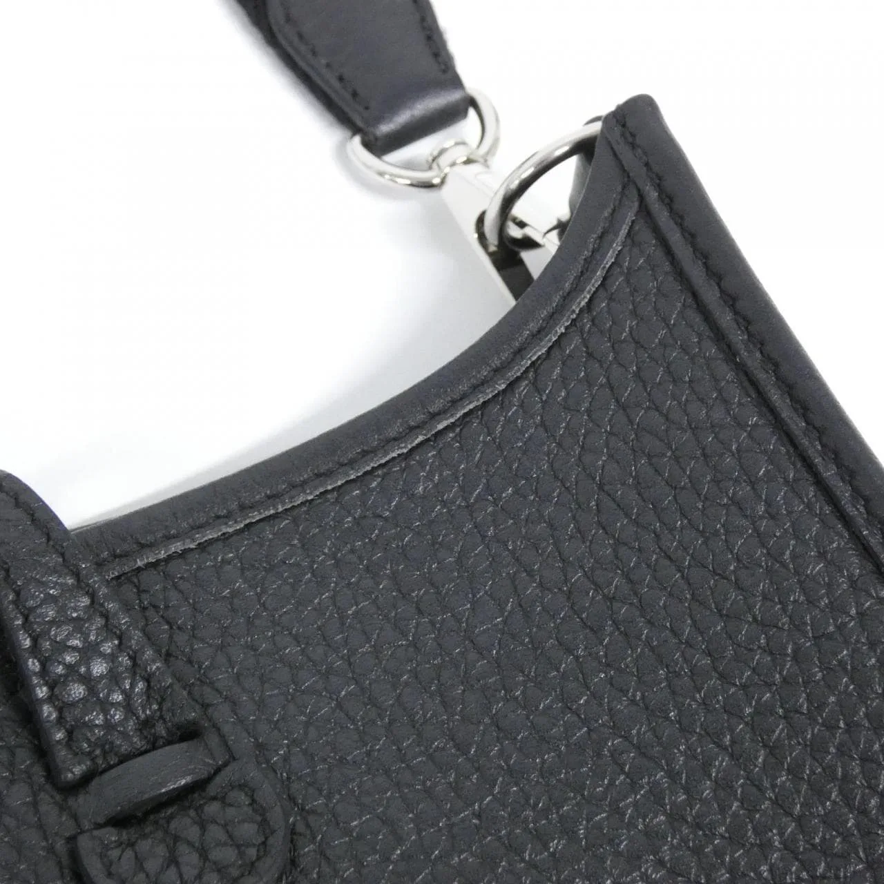 HERMES 069426CK Shoulder Clemence Black Clemence Leather - Thumbnail 4