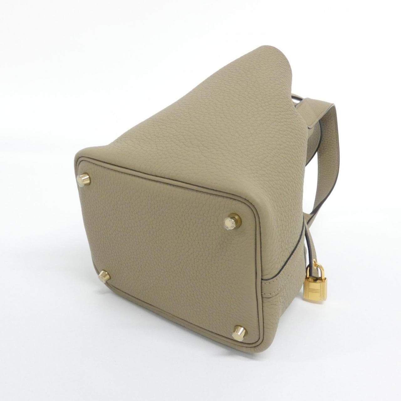 HERMES 056289CC Handbag Clemence Beige Clemence Leather - Thumbnail 2