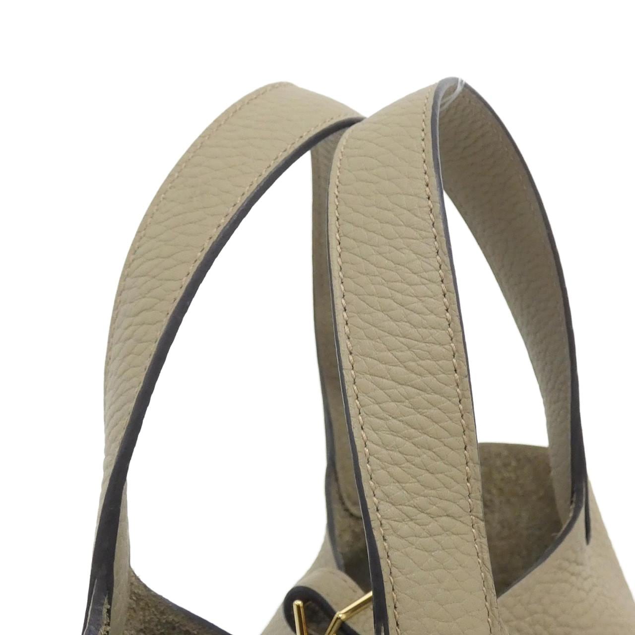 HERMES 056289CC Handbag Clemence Beige Clemence Leather - Thumbnail 4